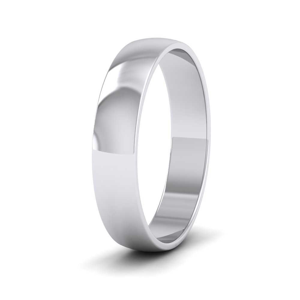 950 Palladium 4mm D shape Classic Weight Wedding Ring