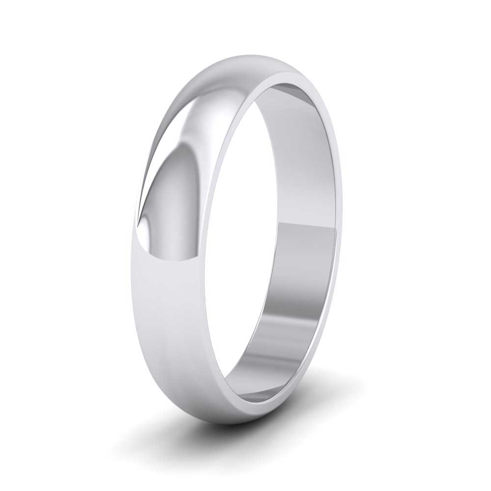 950 Platinum 4mm D shape Extra Heavy Weight Wedding Ring