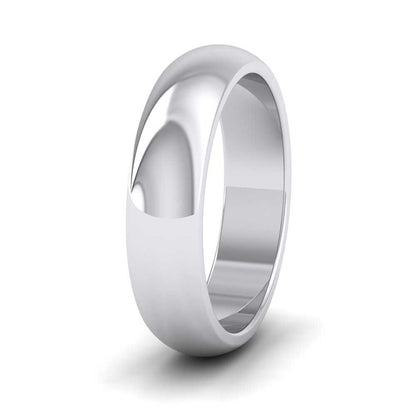 950 Platinum 5mm D shape Super Heavy Weight Wedding Ring