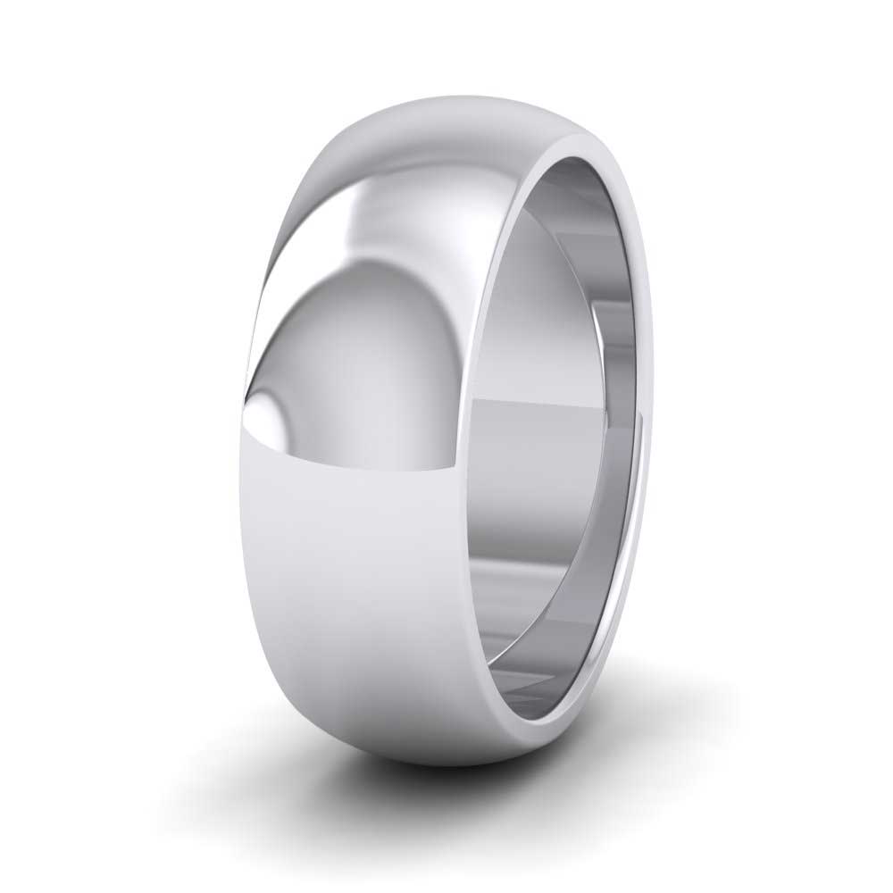 950 Palladium 7mm D shape Super Heavy Weight Wedding Ring