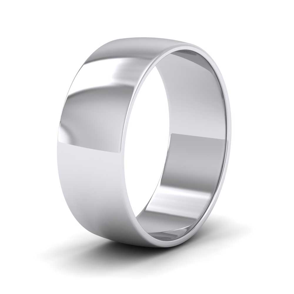 950 Platinum 7mm D shape Classic Weight Wedding Ring