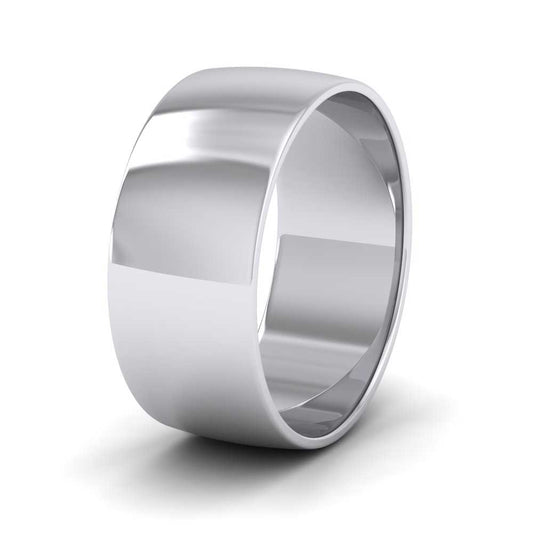 500 Palladium 8mm D shape Classic Weight Wedding Ring