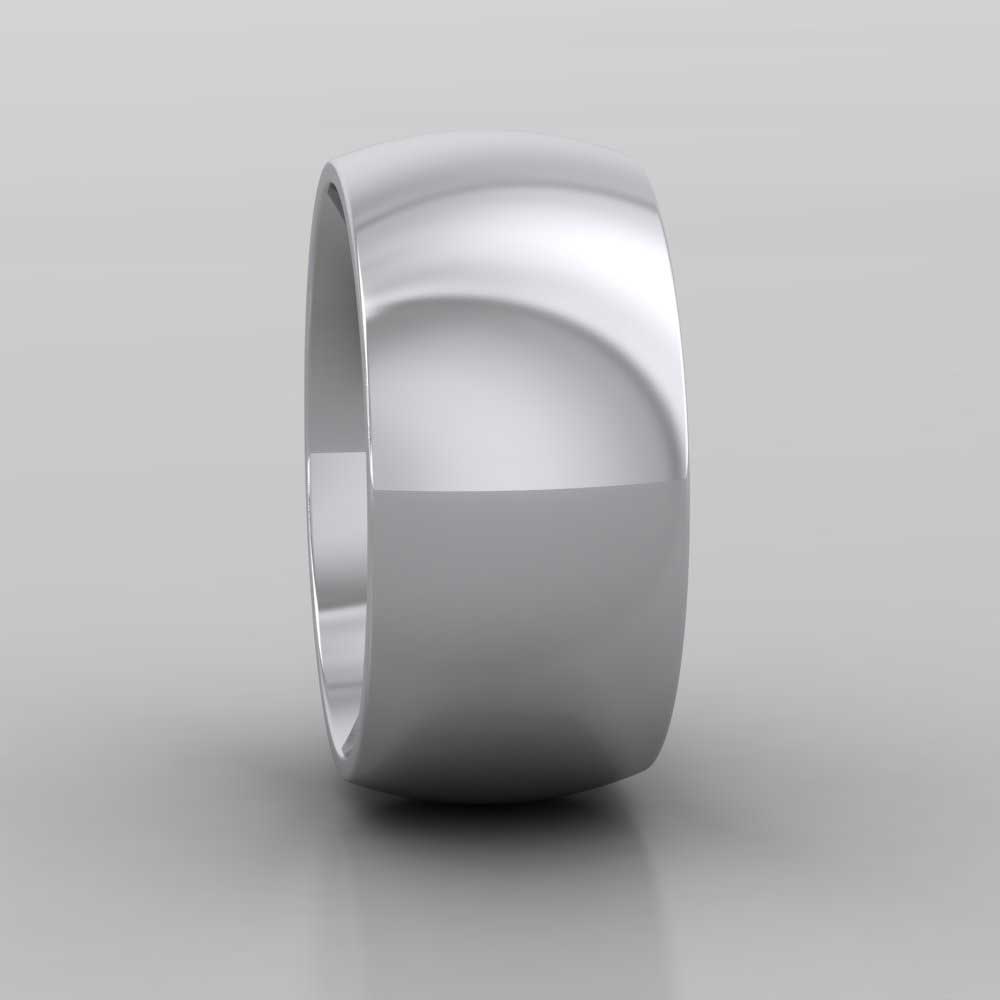 500 Palladium 10mm Court Shape (Comfort Fit) Super Heavy Weight Wedding Ring Right View