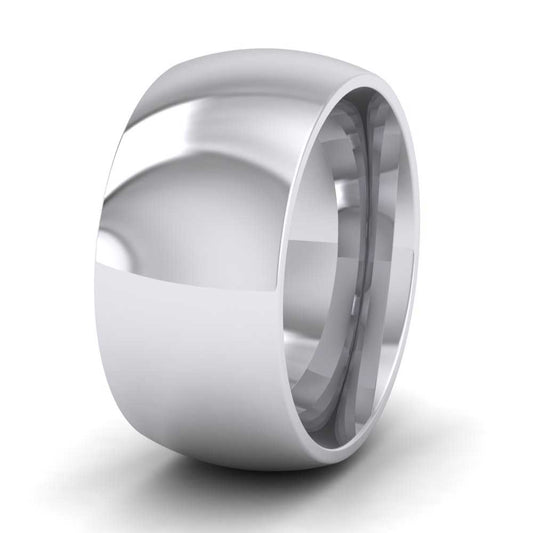 950 Platinum 10mm Court Shape (Comfort Fit) Super Heavy Weight Wedding Ring