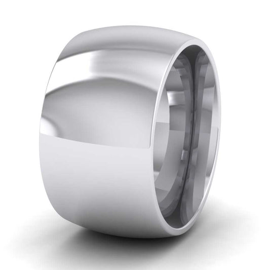 950 Platinum 12mm Court Shape (Comfort Fit) Super Heavy Weight Wedding Ring