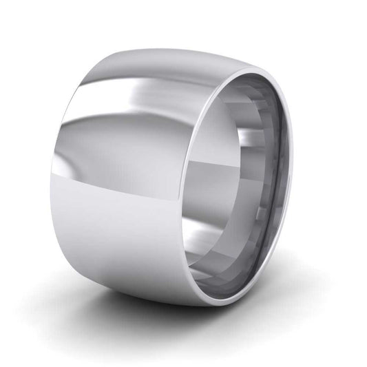 500 Palladium 12mm Court Shape (Comfort Fit) Extra Heavy Weight Wedding Ring