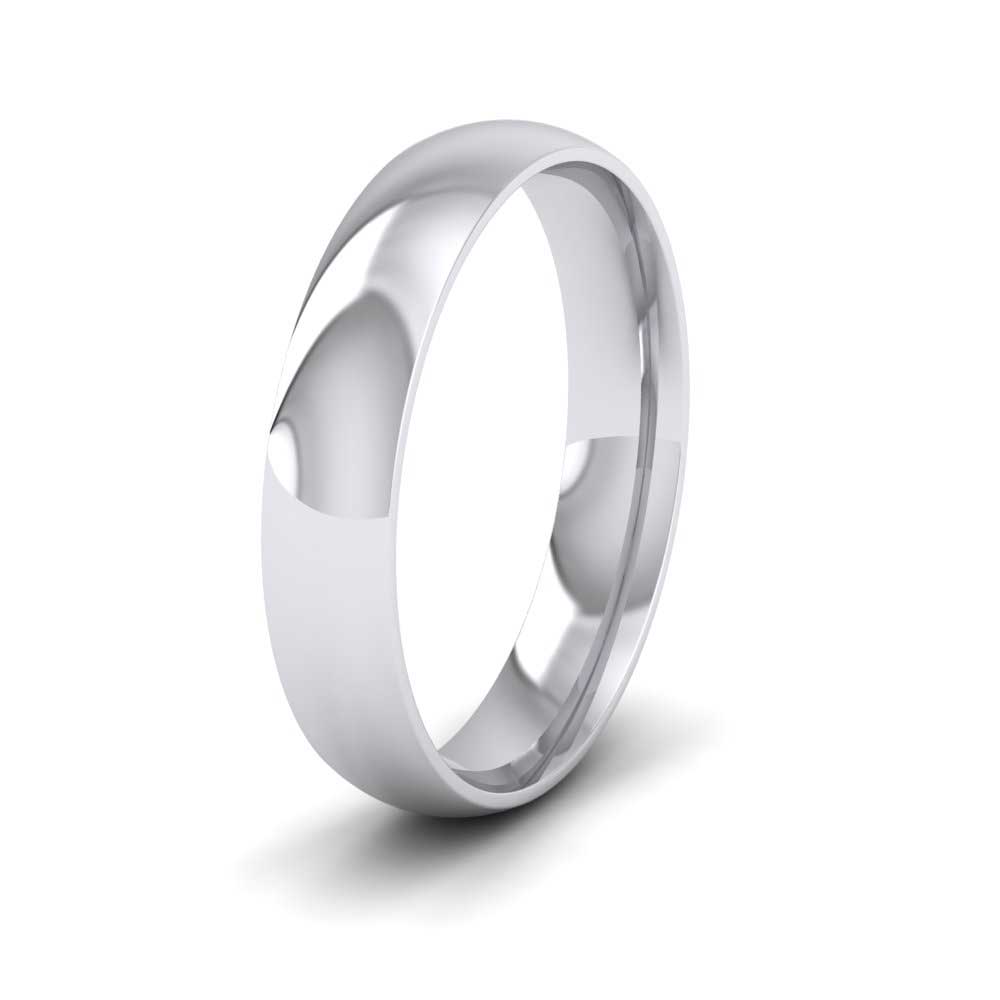 950 Palladium 4mm Court Shape (Comfort Fit) Classic Weight Wedding Ring