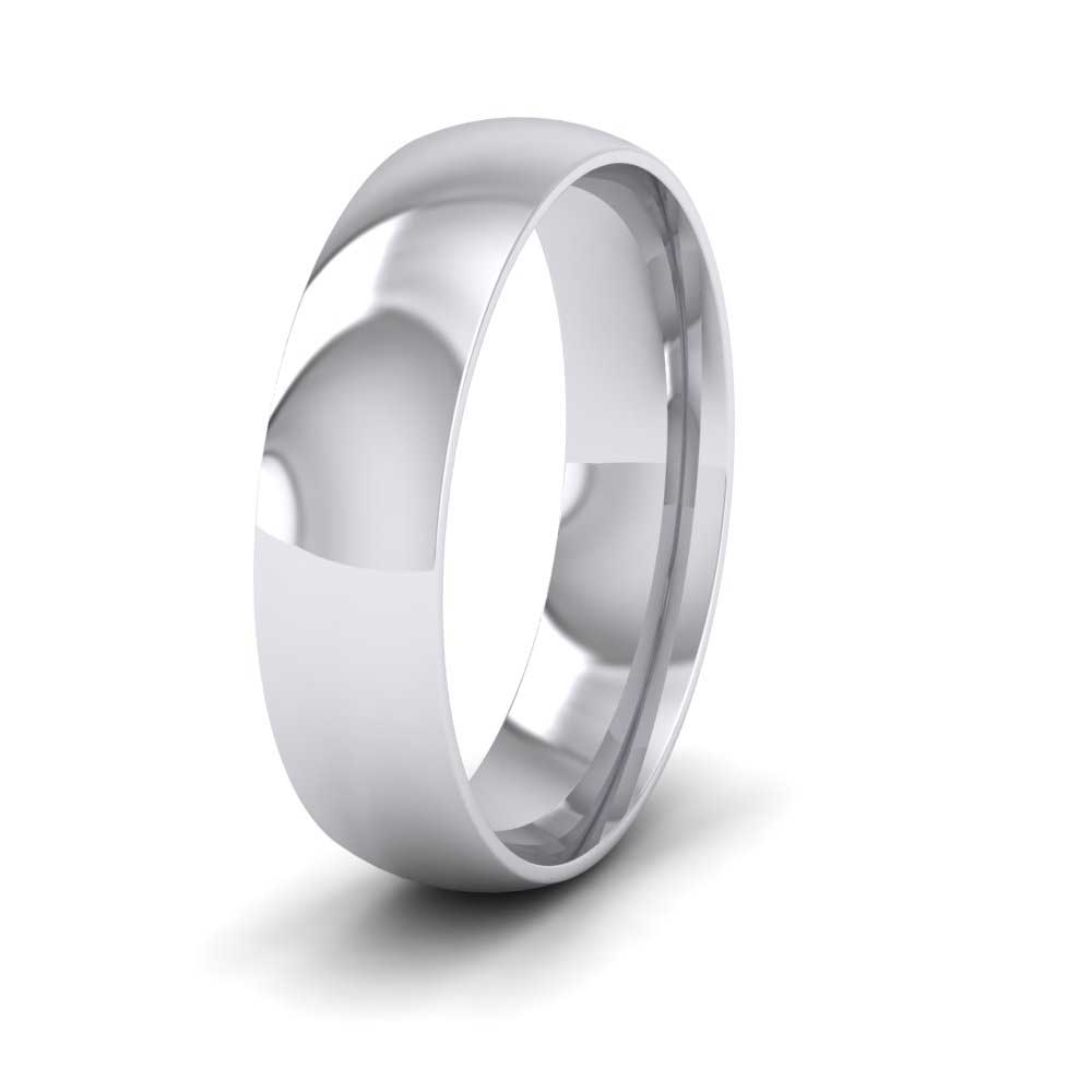 950 Palladium 5mm Court Shape (Comfort Fit) Classic Weight Wedding Ring
