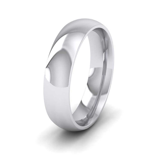 500 Palladium 5mm Court Shape (Comfort Fit) Extra Heavy Weight Wedding Ring