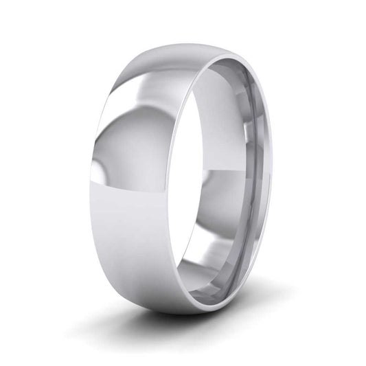 500 Palladium 6mm Court Shape (Comfort Fit) Classic Weight Wedding Ring