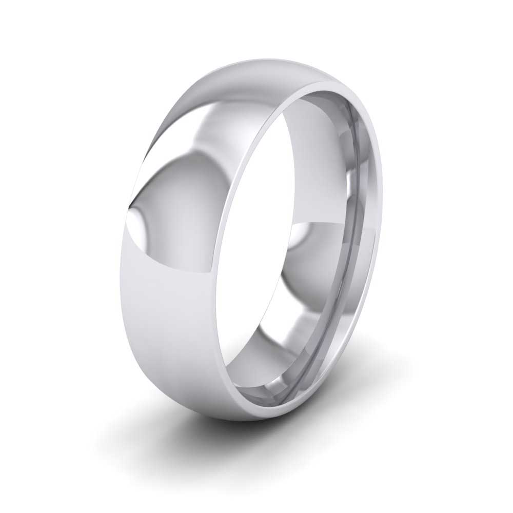 950 Palladium 6mm Court Shape (Comfort Fit) Extra Heavy Weight Wedding Ring