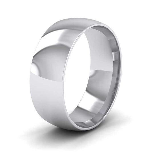 950 Palladium 7mm Court Shape (Comfort Fit) Classic Weight Wedding Ring