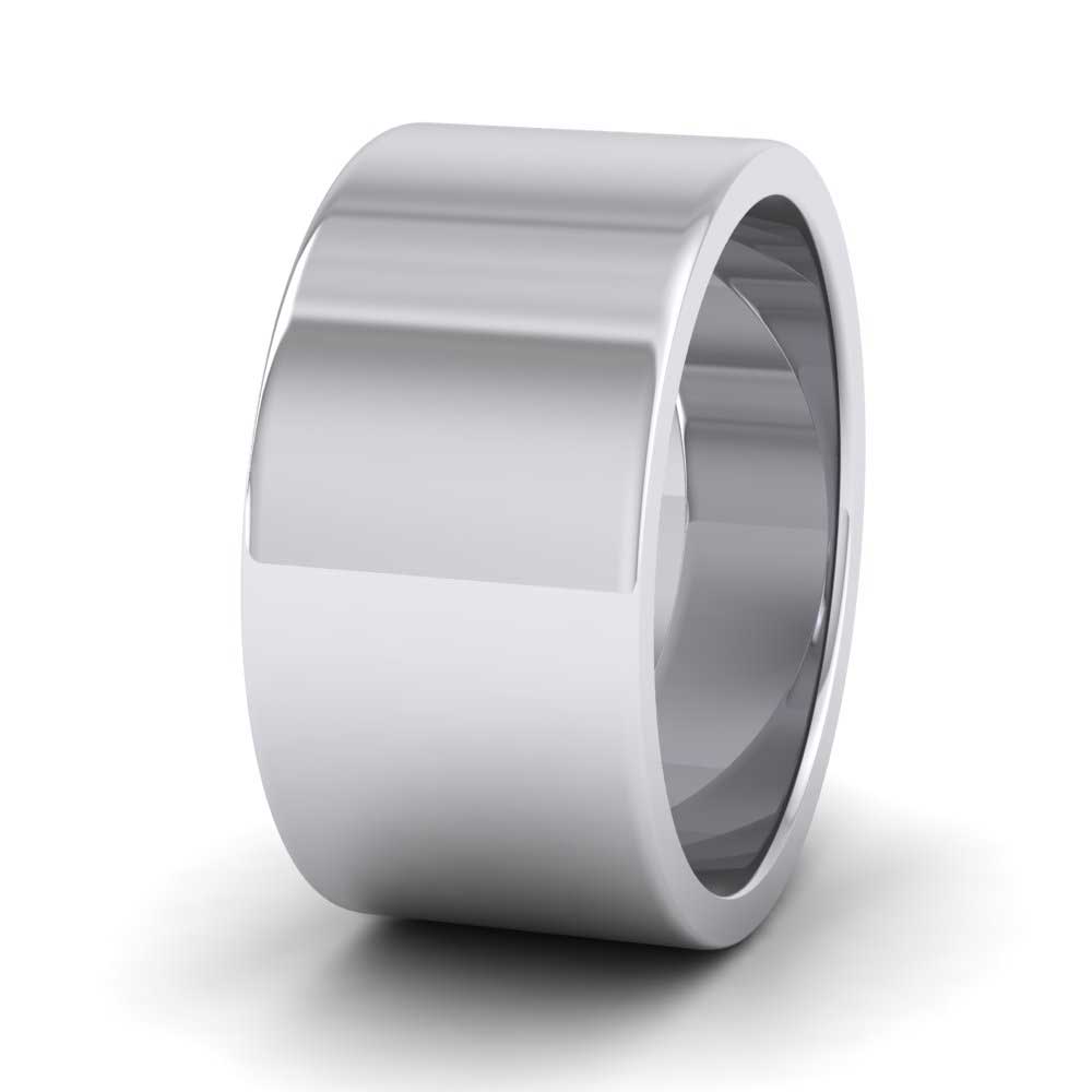 950 Platinum 10mm Flat Shape Super Heavy Weight Wedding Ring