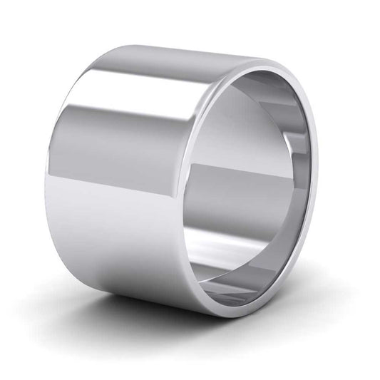 500 Palladium 12mm Flat Shape Classic Weight Wedding Ring
