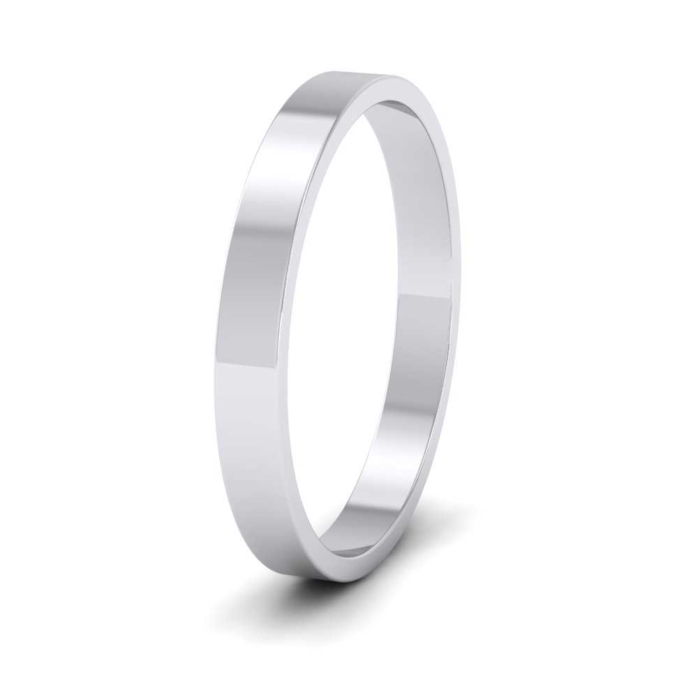 950 Palladium 2.5mm Flat Shape Classic Weight Wedding Ring