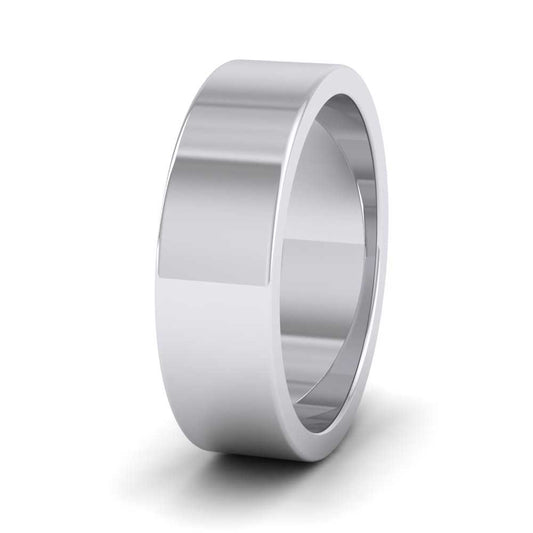 950 Palladium 6mm Flat Shape Super Heavy Weight Wedding Ring