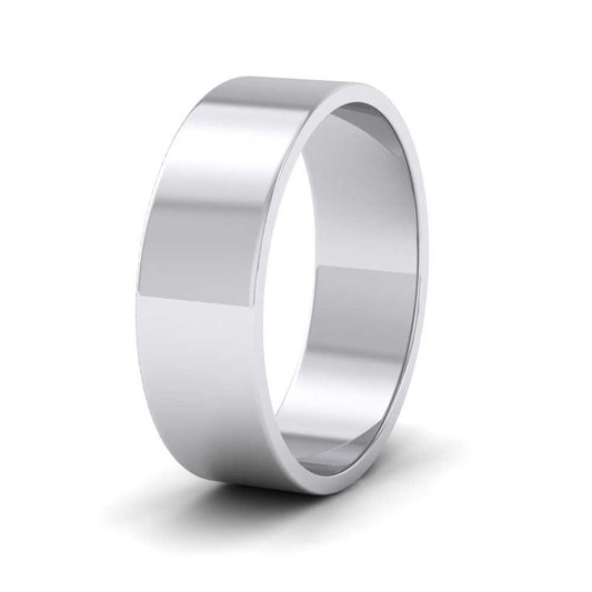 950 Palladium 6mm Flat Shape Classic Weight Wedding Ring