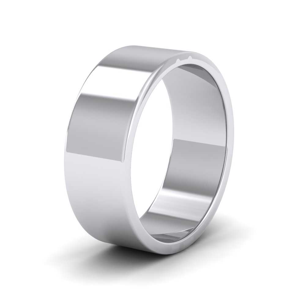 950 Platinum 7mm Flat Shape Extra Heavy Weight Wedding Ring