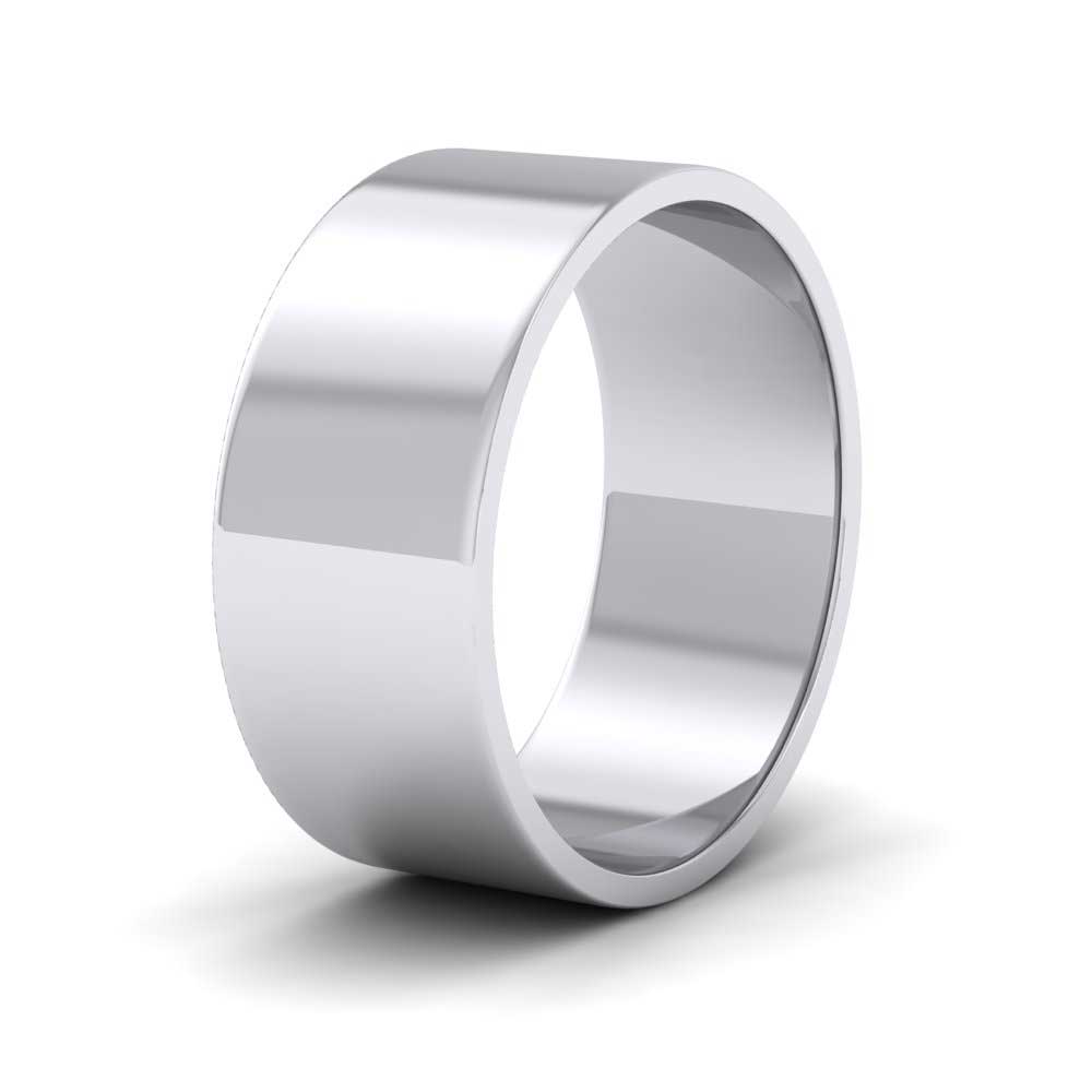 950 Palladium 8mm Flat Shape Classic Weight Wedding Ring