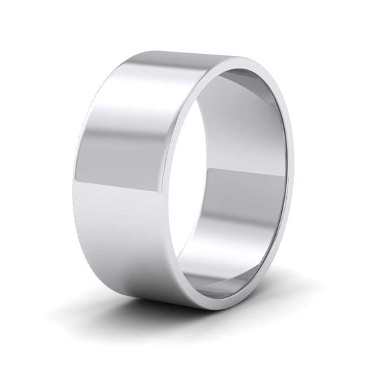 500 Palladium 8mm Flat Shape Classic Weight Wedding Ring