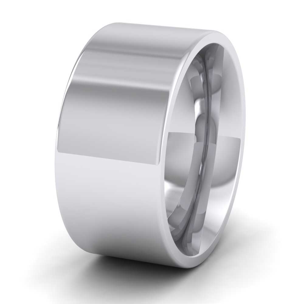 950 Platinum 10mm Flat Shape (Comfort Fit) Super Heavy Weight Wedding Ring