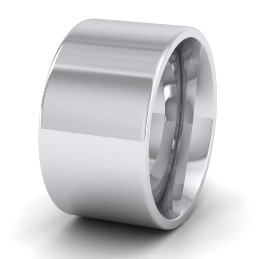 500 Palladium 12mm Flat Shape (Comfort Fit) Super Heavy Weight Wedding Ring