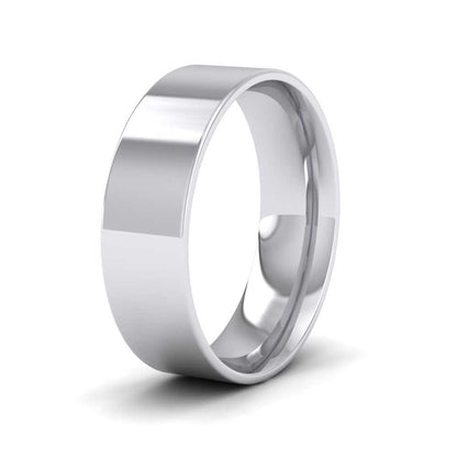 950 Palladium 6mm Flat Shape (Comfort Fit) Classic Weight Wedding Ring