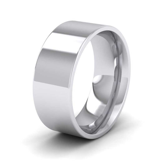 950 Platinum 8mm Flat Shape (Comfort Fit) Extra Heavy Weight Wedding Ring