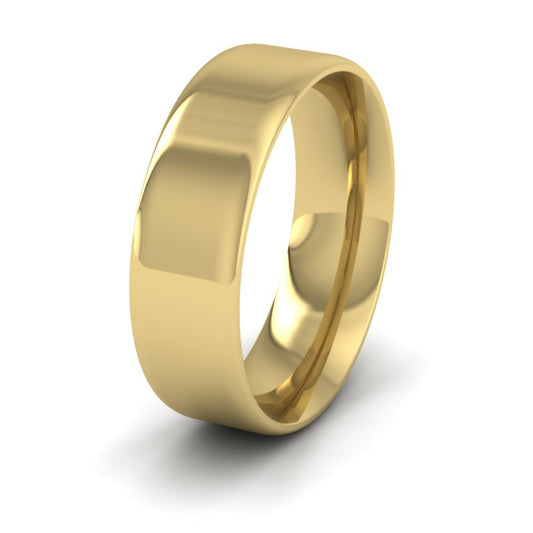 Rounded Edge 9ct Yellow Gold 7mm Wedding Ring