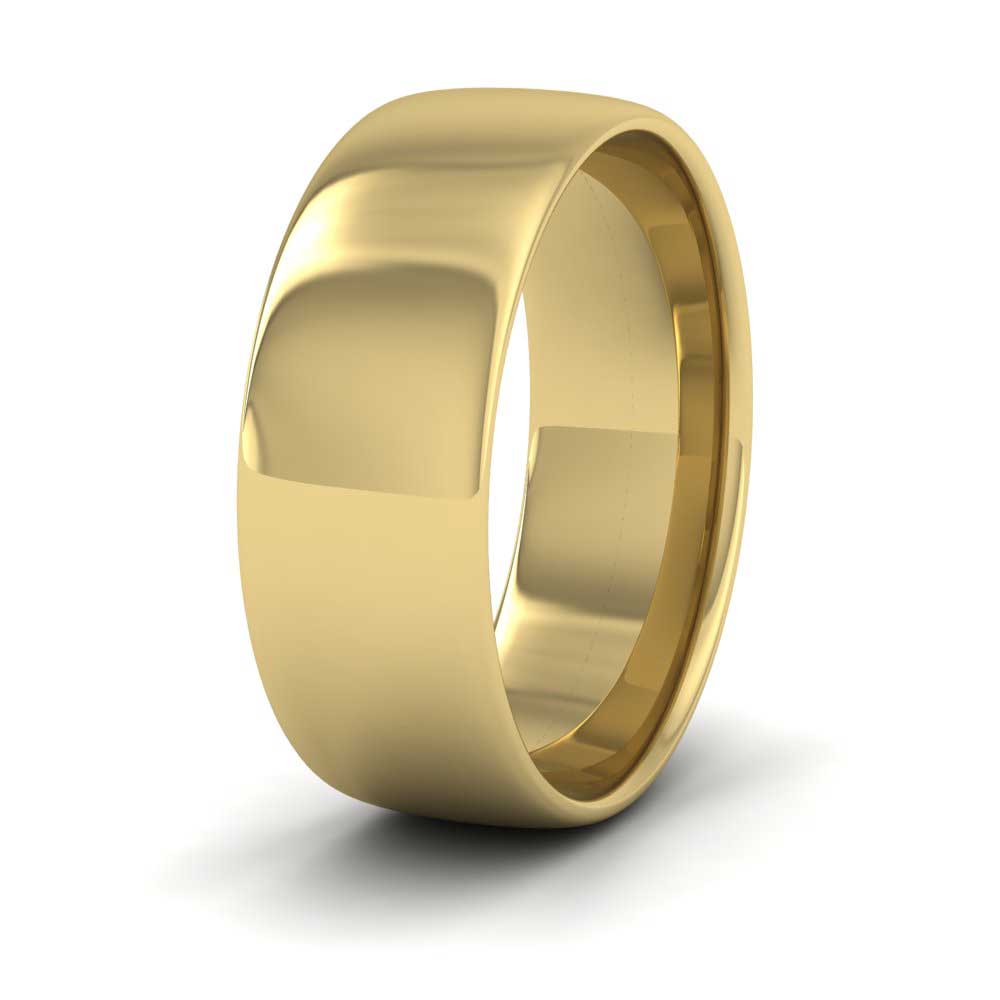 9ct Yellow Gold 7mm Cushion Court Shape (Comfort Fit) Classic Weight Wedding Ring