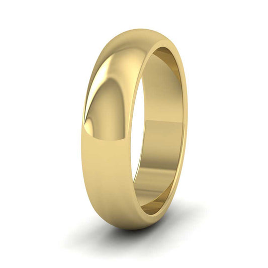 18ct Yellow Gold 5mm D shape Super Heavy Weight Wedding Ring