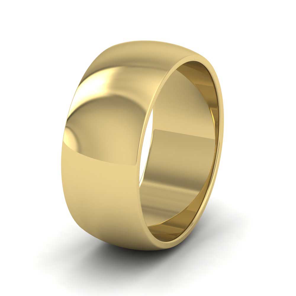 14ct Yellow Gold 8mm D shape Extra Heavy Weight Wedding Ring