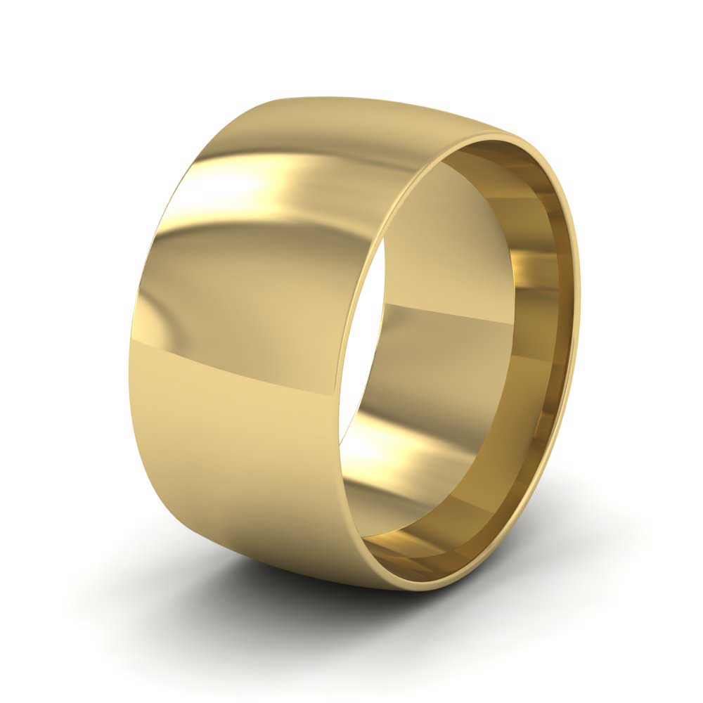 9ct Yellow Gold 10mm Court Shape (Comfort Fit) Classic Weight Wedding Ring