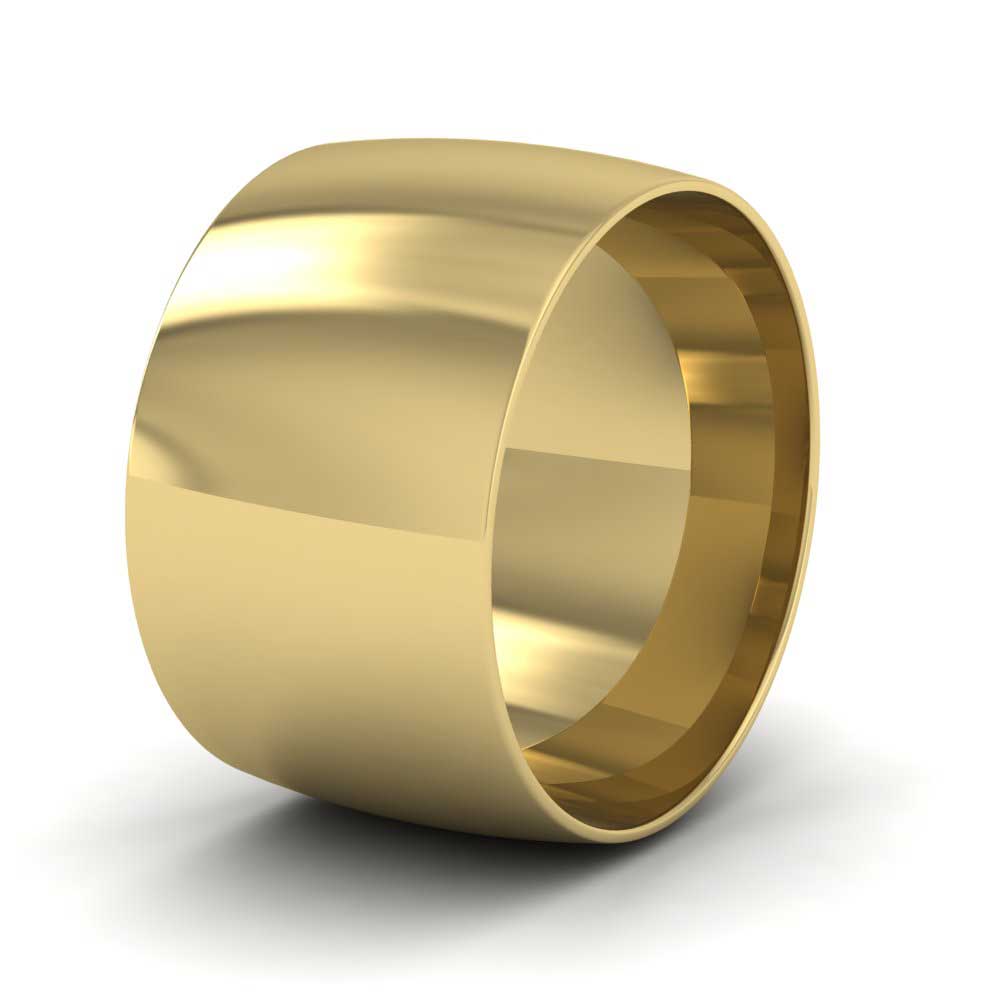9ct Yellow Gold 12mm Court Shape (Comfort Fit) Classic Weight Wedding Ring