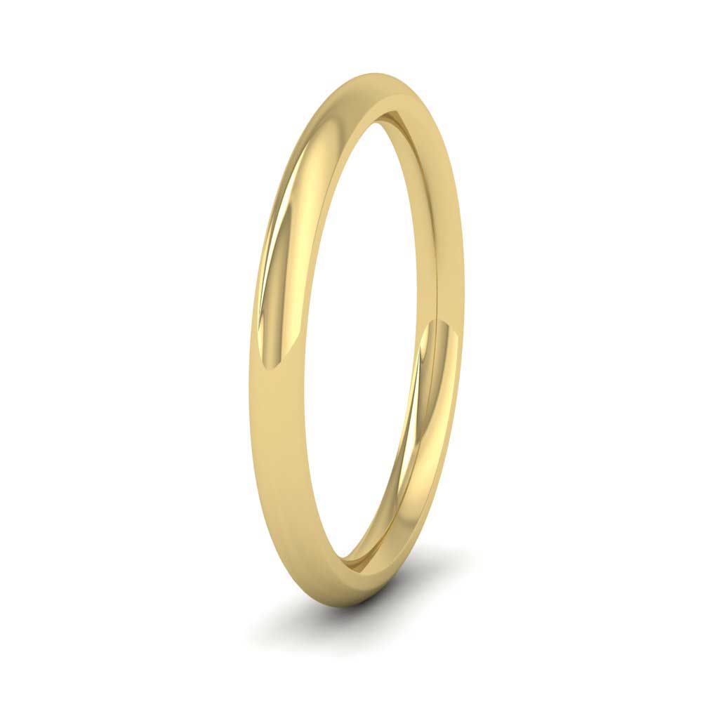 9ct Yellow Gold 2mm Court Shape (Comfort Fit) Super Heavy Weight Wedding Ring