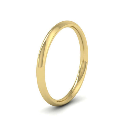 22ct Yellow Gold 2mm Court Shape (Comfort Fit) Extra Heavy Weight Wedding Ring