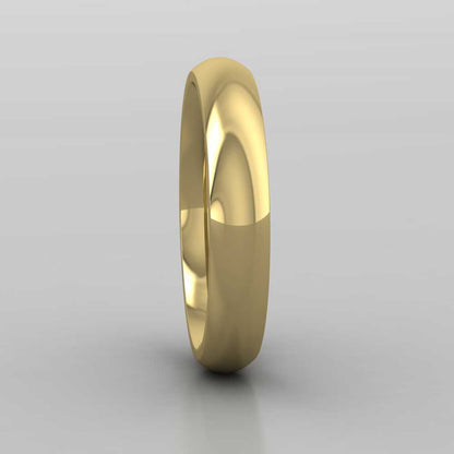 9ct Yellow Gold 4mm Court Shape (Comfort Fit) Super Heavy Weight Wedding Ring Right View