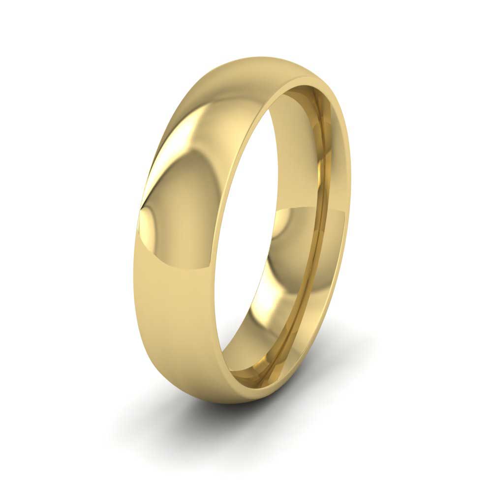 14ct Yellow Gold 5mm Court Shape (Comfort Fit) Extra Heavy Weight Wedding Ring