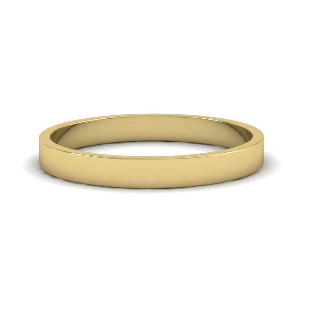 18ct Yellow Gold Flat Shape Classic Weight Wedding Ring