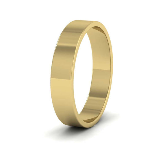 22ct Yellow Gold 4mm Flat Shape Classic Weight Wedding Ring