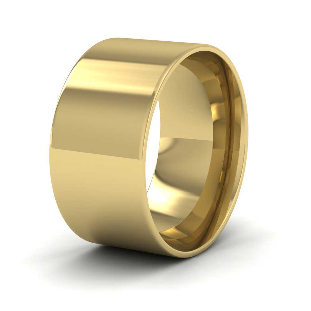 22ct Yellow Gold 10mm Flat Shape (Comfort Fit) Classic Weight Wedding Ring