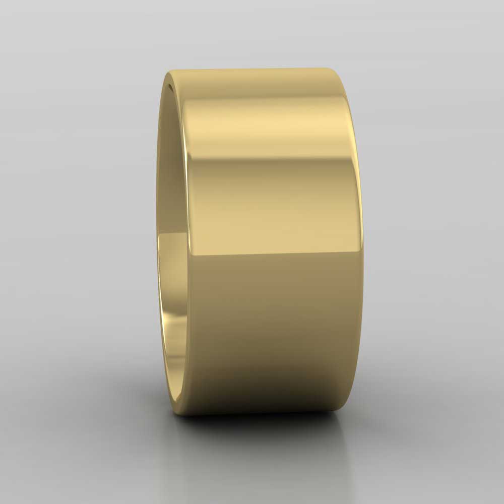 22ct Yellow Gold 10mm Flat Shape (Comfort Fit) Extra Heavy Weight Wedding Ring Right View