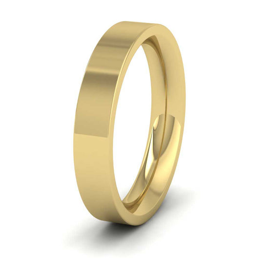 22ct Yellow Gold 4mm Flat Shape (Comfort Fit) Super Heavy Weight Wedding Ring