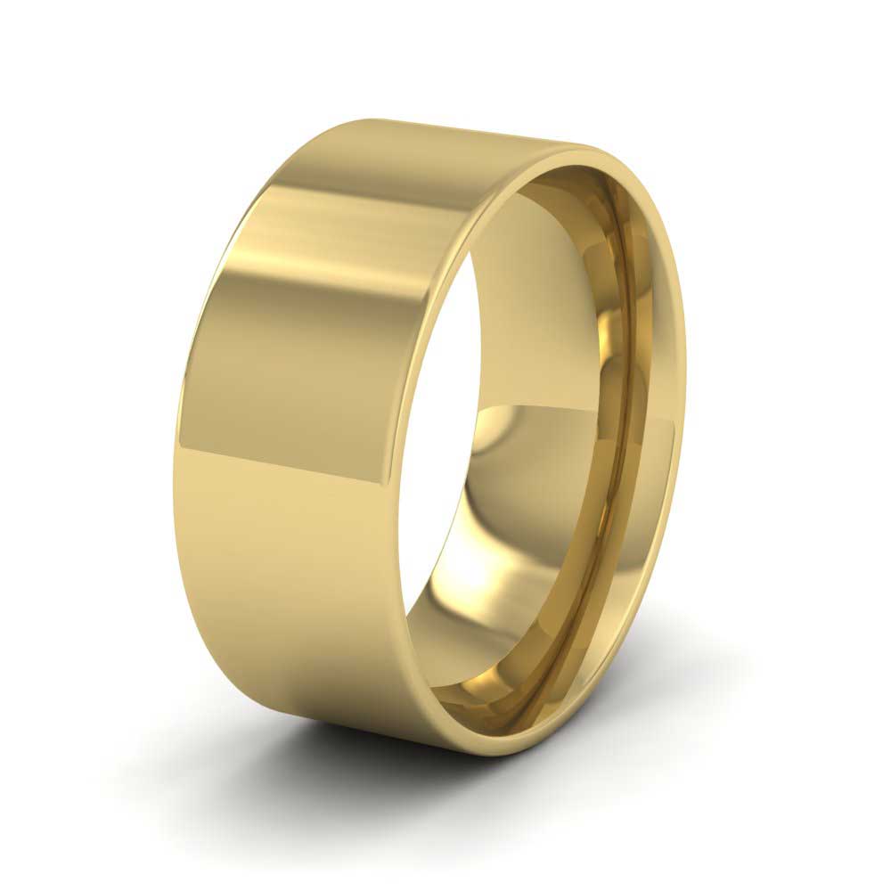 9ct Yellow Gold 8mm Flat Shape (Comfort Fit) Classic Weight Wedding Ring